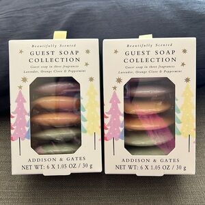 X2 Addison & Gates Guest Soap Collection (12 Pieces) Beautifully Scented NEW